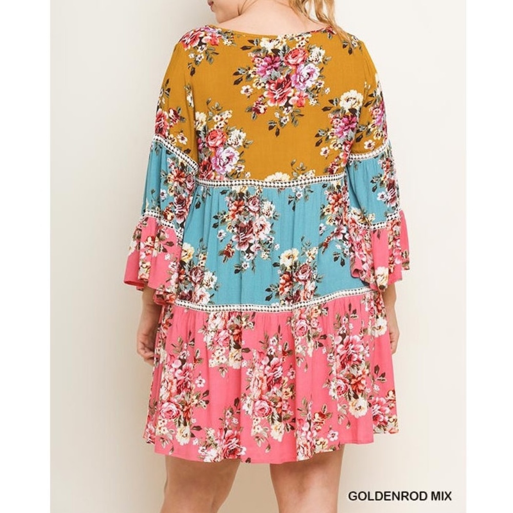 SOLD OUT Boho Hippie Babydoll Swing Dress - Picture 2 of 3